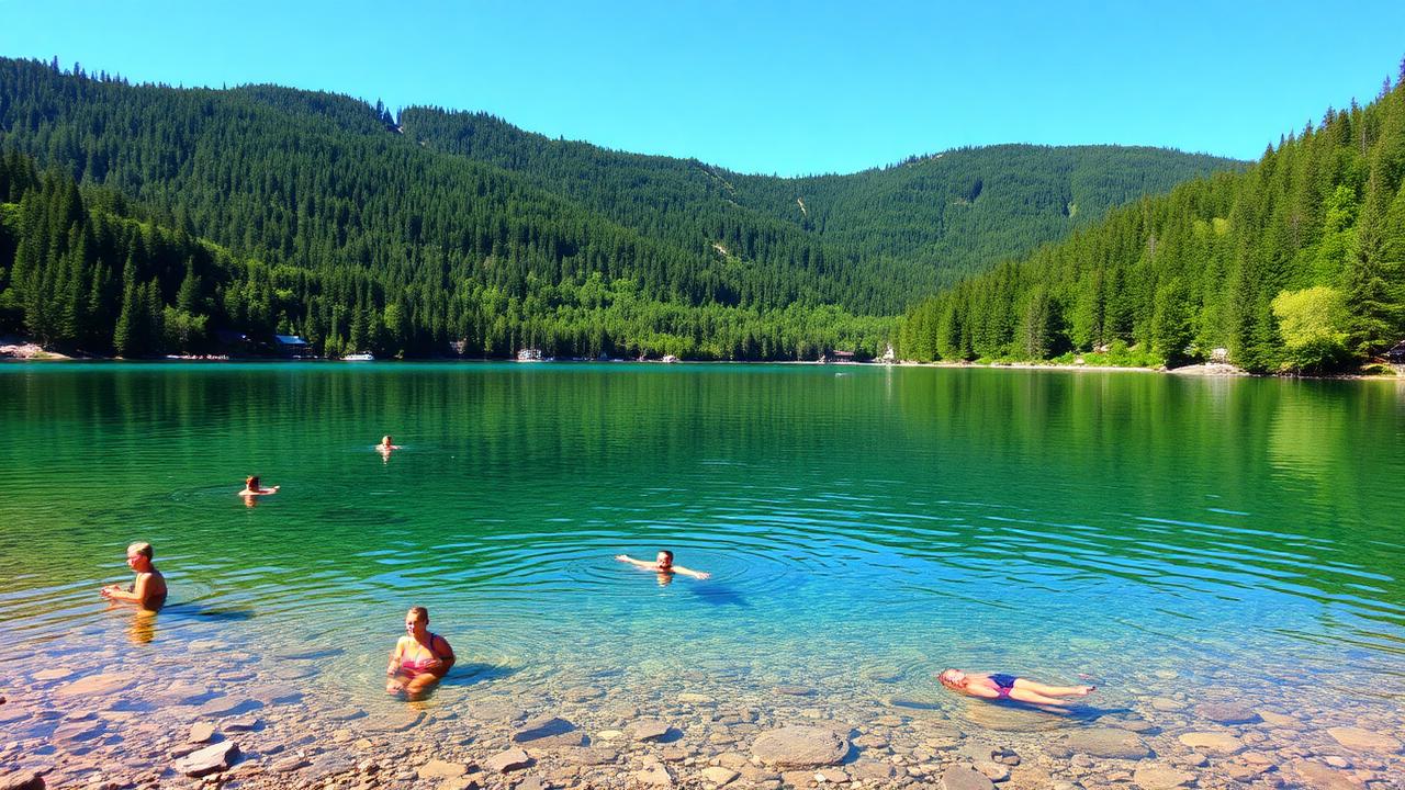 Schwimmen in der Eifel